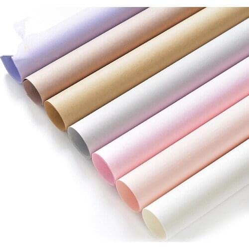 60x60cm 10pcs Colorful Kraft Paper DIY Craft paper Flower Wrapping Paper Gift packing Material Bouquet Florist Supplies