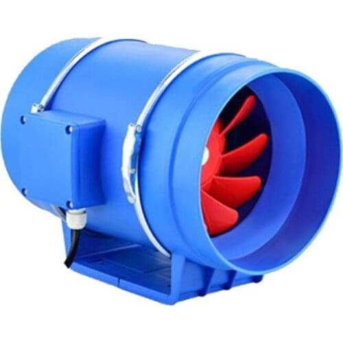 8 inch Inline Duct Fan Exhaust Fan Air Blower Silent Extrator Fan for Bathroom Toilet Kitchen Air Ventilation System