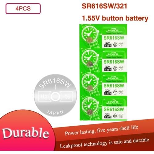 4PCS Original Maxell 321 SR616SW SR616 1.55V Silver Oxide Battery For Watch Calculator Toys Button Cell Coin MADE IN JAPAN