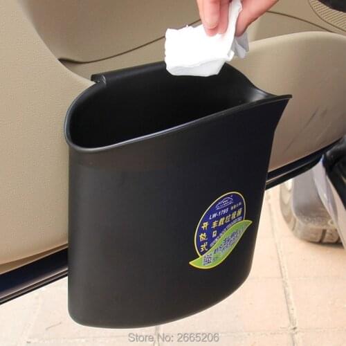 Car Styling Mini Car Garbage Bin Dust Case Holder for SUBARU Forester 2014 2016 2009 Outback impreza Legacy XV car Accessories