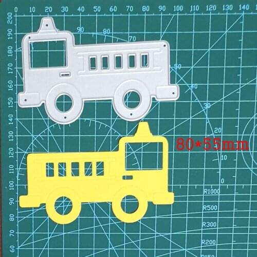 Big Dining Car Metal Cutting Dies Truck Cut Dies For Stamps Scrapbooking Stencils DIY Paper Album Cards Decor Embossing 2021 New