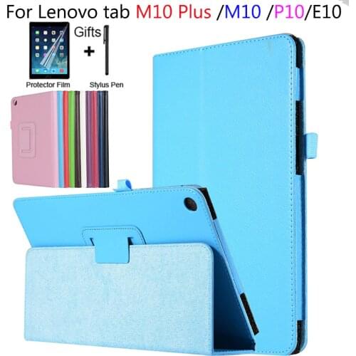 PU Leather Flip Stand Case For Lenovo Tab P10 TB-X705 10.1 Cover For Lenovo Tab M10 Plus 10.3 TB-X606F/X 10.1 TB-X605L E10 X104