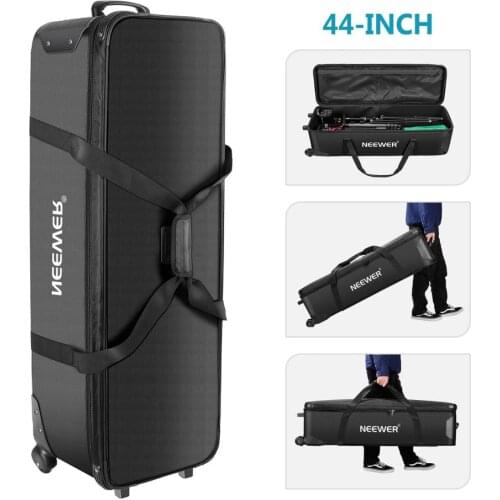 Neewer 44 inches Rolling Camera Case Anti-shock Detachable Padded Compartment Tripod Case Durable, Waterproof for Camera,Tripod