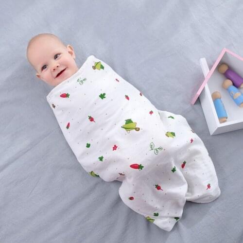 Baby Wrapped in Gauze Swaddle Towel Premature Delivery Room Wrapped in Summer Thin for Newborn Quilt Blanket Cotton Comfortable