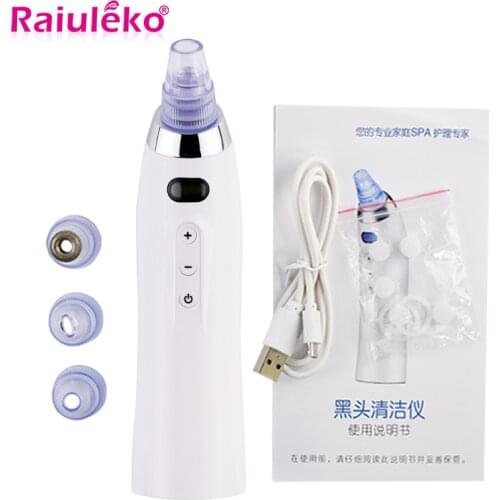 Electric Vacuum Pore Cleaner Nose Black Spot Blackhead Facial Acne Clean Exfoliating Cleansing Tightening Skin Face Instrument
