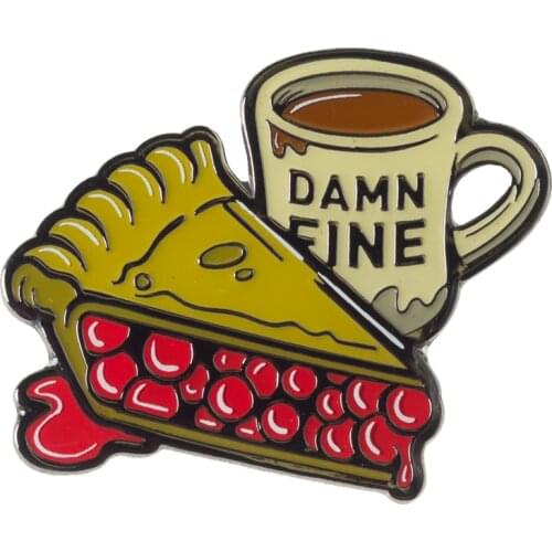 Twin Peaks Damn Fine Enamel Pin