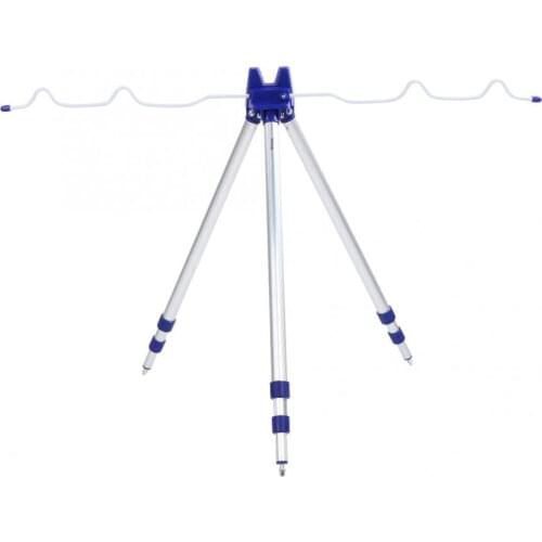 Aluminium Alloy Fishing Rod Bracket Adjustable Telescopic Fishing Rod Tripod Holder 5 Pole Bracket Foldable Fishing Accessories