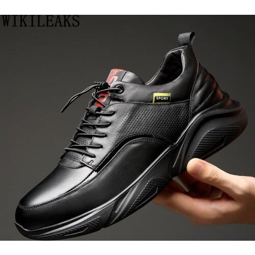 Mens Shoes Casual Men Sneakers Elevator Shoes for Men Mens Shoes Genuine Leather Zapatillas De Hombre Chaussures Casual En Cuir