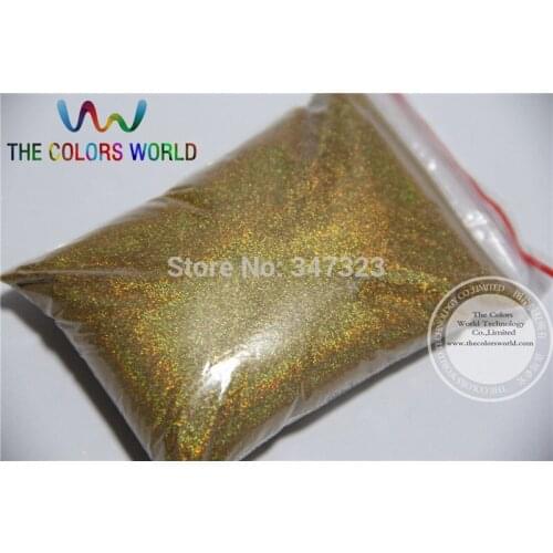 TCA200 0.05mm 002 Laser GOLD Color holographic Glitter Powder for nail,tatto art decoration Wholesale DIY dust