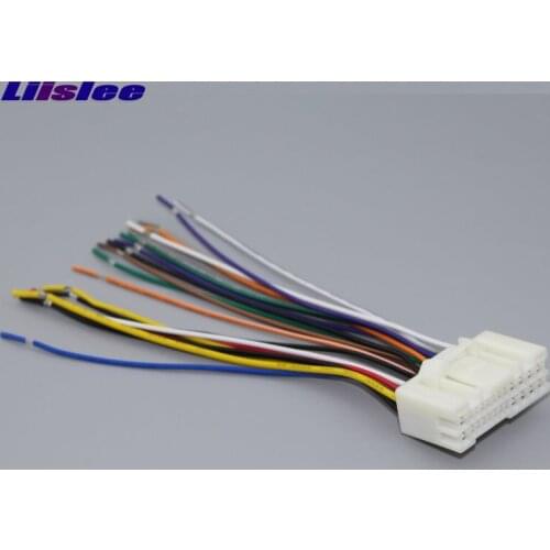 Liislee Car CD DVD Player Power Wire Cable Plug For Hyundai Elantra Lantra Avante XD 2015~2018 Plugs Into Factory Radio Female