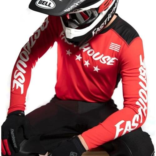 Red Color MX Rc Jersey 2021 Speed Moto shirts MTB Motocross Motorcycle Long Sleeve Clothing Summer Breathable Cycling Tops