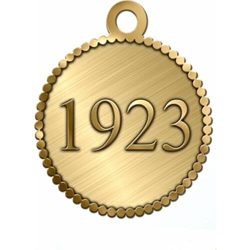 Metal Antique Gold Plated Founded 1932 Years Greek Letter Charms Sorority Phi Pendants