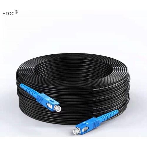 FTTH SC to SC Outdoor Drop Fiber optic cable Single mode single fiber Fiber Optic Patch Cord Cable