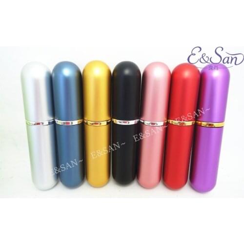 Wholesale L59-6ML Double Round Aluminum Glass Perfume Bottle Lipstick Tube Perfume Cosmetic Tube Bottle 108pcs/lot
