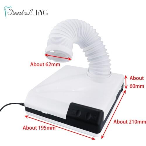 60W Dust Collector Extractor Dental Vacuum Cleaner Dental Lab Equipment Dust Suction Machine for Polishing