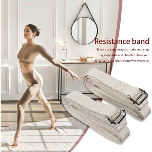 Yoga Adjustable Pull Strap Belt Yoga Exercise Gym Rope Waist Leg Resistance Fitness Bands ​for Stretching Yoga Resistance Band