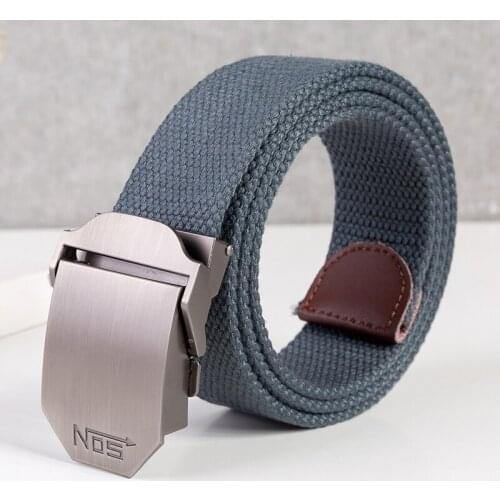 3.8cm Luxury Good Quality Canvas Casua Knitted Nylon Belt Alloy Buckle Belts Army Tactical Design for Men Belt 130cm Male Strap