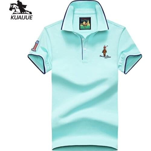 Polo shirt men summer new high quality cotton mens Short sleeve Solid color embroidery youth Business casual polo shirt 4XL 8631