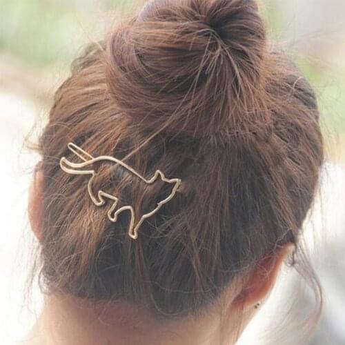 Shuangshuo Lovely Chic Cat Hair Clip Women Girls Hair Clip Cat Hairpin Clamp Animal Hair Jewelry Wedding Hair Clip Accessories