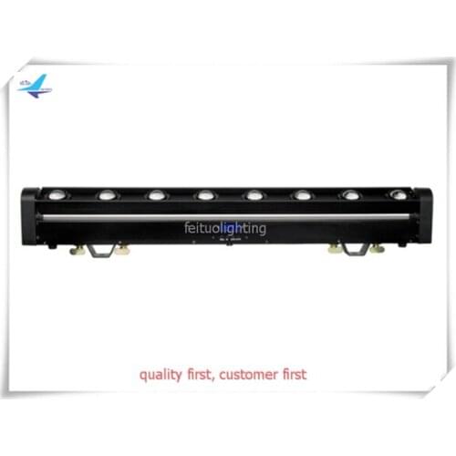 E-10pcs/lot cree led sweeper beam bar 8x10w rgbw 4 in1 led sharpy beam moving head stage dj light