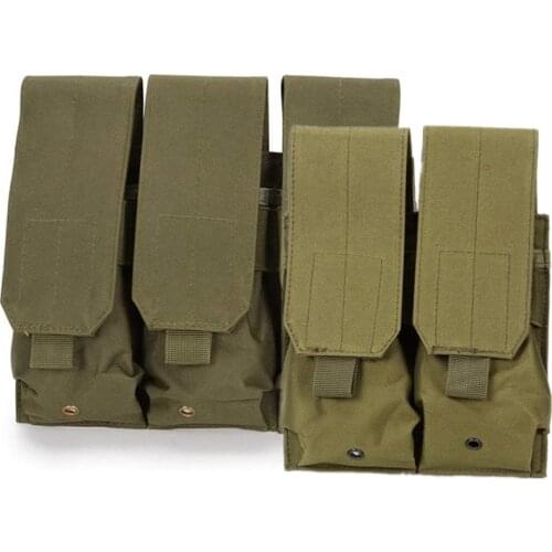 Tactical Triple Molle Rifle Magazine Holster Pouch + Double Handgun Mag Pouch Sealed Mag Holder Pouch Heavy Duty Mag Compact