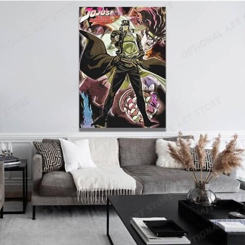 Vintage Anime JoJos Bizarre Adventure JOJO Poster Action Anime retro Poster Painting Wall Art for Living Room /Bar Decor