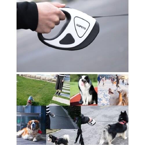 3/5m Durable Dog Leash Retractable Nylon Cat Lead Extension Puppy Walking Running Lead Harness Roulette For Puppies Kitten