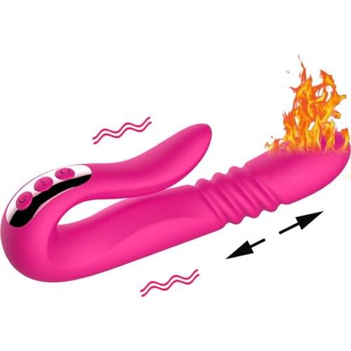 Sex Heating Dildo Vibrator Rotating G-Spot Vagina Massage Vibrators Clitoris Stimulator Sex Toys for Women Female Masturbation