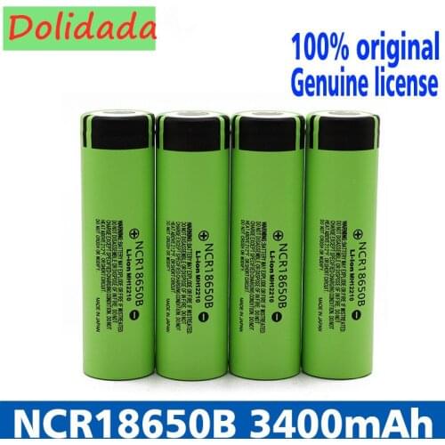 100% Original 18650 battery NCR18650B 3.7v 3400mah 18650 rechargeable lithium battery for flashlight batteries