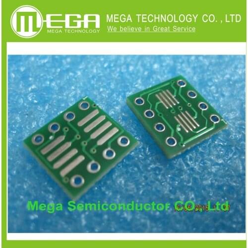 100PCS/LOT SO8 MSOP8 SOIC8 TSSOP8 SOP8 turn DIP8 IC adapter Socket Adapter plate PCB PB-FREE without Pin Header