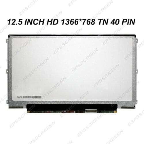 12.5" HD LCD SCREEN LP125WH2 TLB2/TLB1/TLFA LTN125AT01 B125XW01 V.0 DISPLAY 40 PIN 1366*768 TN MATRIX matte
