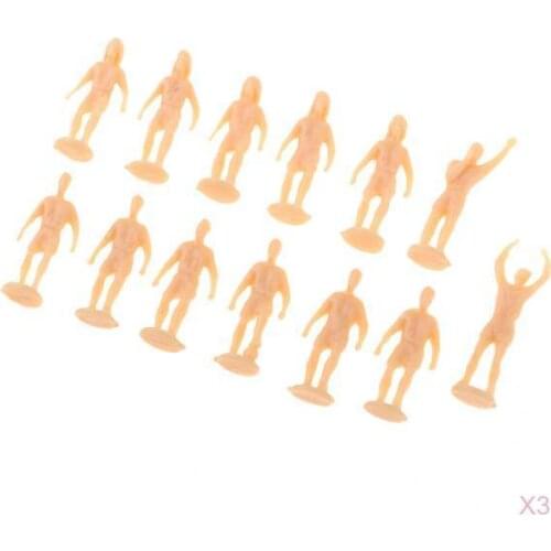 36x 1/87 Scale Soccer Football Player Figure People Figurine HO OO for Park