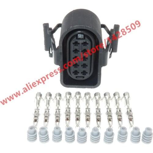 5 Sets 10 Pin 1.5mm Waterproof Automotive Connectors Sealed Female Plug For VW 3A0 973 715 3A0973715