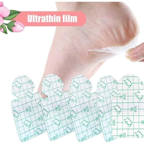 5Pcs/Set PU Ultra Thin Heel Sole Water Supplement Film Moisture Transparent Split Foot Patch Economic