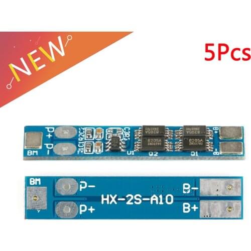5PCS 2S 7.4V 8A Li-ion 18650 Lithium Battery Charger Protection Board 8.4V Overcurrent Overcharge / Overdischarge Protection