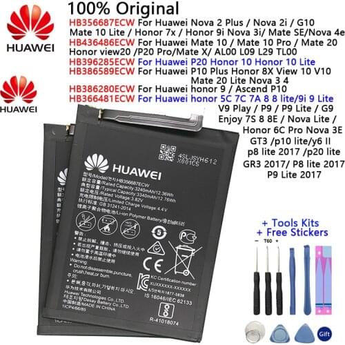 Huawei Original battery For Huawei Nova 2 Plus 2i 3 3E 4 4e /G10/Mate X SE 10 20/10 Pro / Honor 7X P9 9i/8 9 lite Phone battery