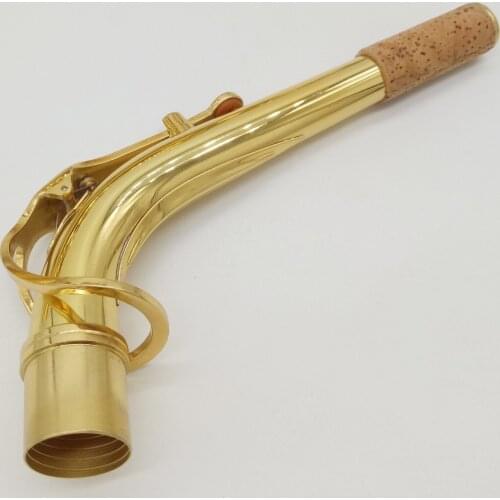 Free Shipping New Eb Alto Saxophone Necks Professional Sax Necks Brass Accessories Gold Lacquer