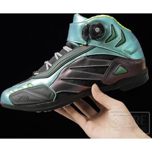 New Motorcycle Boots Riding Boots Motorcycle Shoes Men Breathable Botas Moto Boots Hombre Motorbike Biker Touring Ankle Shoes