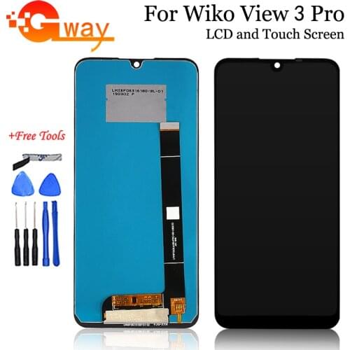 Black 6.3" For Wiko View 3 Pro LCD Display + Touch Screen Digitizer Phone Accessories For Wiko View3 Pro / View3Pro LCD+Tools