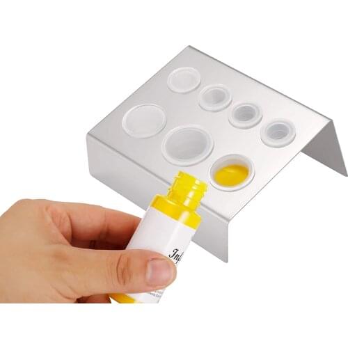 8PCS Stainless Steel Tattoo Ink Cap Holder Stand Tattoo Pigment Cup Cap Holder Stand for Permanent Makeup Accessories supplier