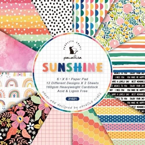 Sunshine Scrapbooking paper pack of 24 sheets handmade craft paper craft Background pad 21021