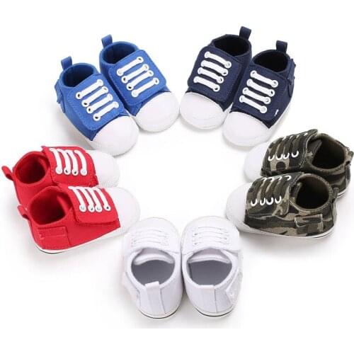 Wonbo Baby First Walkers Boy Girl Shoes Soft Bottom Non-slip Toddler Camouflage Shoes Baby Canvas Sneakers Unisex