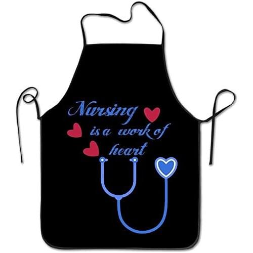 Unisex Cooking Kitchen BBQ Aprons Chef Apron Bib,Apron Waterproof Perfect for Women,Men Lovely Gifts - Angles Nursing
