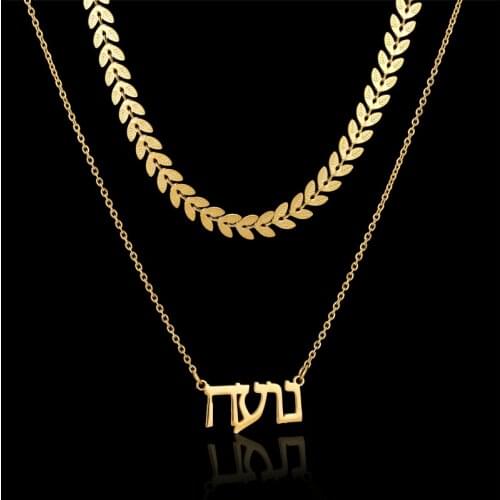 Custom Name Letters Pendant Gold Color Charm Necklace Chain Handmade Cursive Nameplate Jewelry Stainless Steel Bijoux Choker