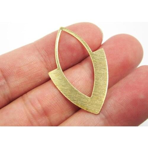 Brass pendant 34x21x0.6mm Textured brass drop charm earrings Raw brass Eye charm findings -20pcs R920
