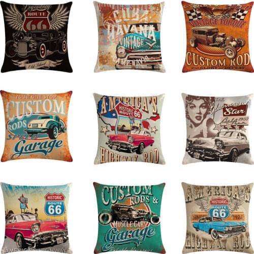 45cm*45cm 66 Road and Cars Linen/cotton Throw Pillow Covers Couch Cushion Cover Home Decorative Pillows