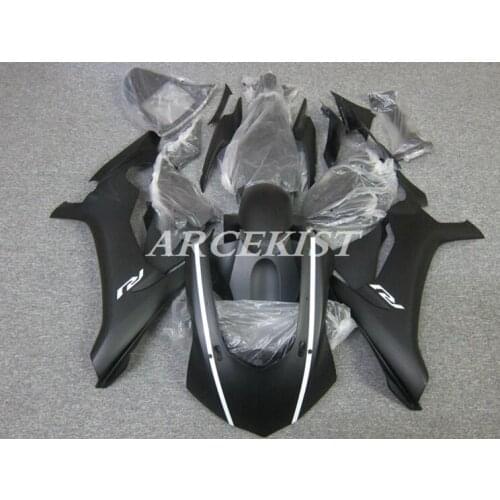TOP New ABS Fairing kit 100% fit for YAMAHA YZFR1 2015 2016 2017 2018 YZF R1 15 16 17 18 YZF1000 Fairings black silver