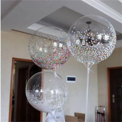 One Giant Transparent Colorful Bubble Birthday Party Wedding Decoration Anniversary Bobo Balloon Festive Party Supplies