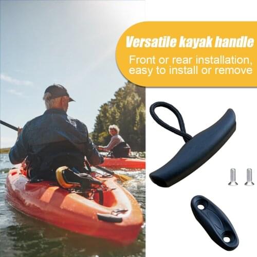 Kayak Pull Handle Front or Rear Mounting Canoe Pull Handle Nylon Dinghy Carry with Cord Rope Water Sports Accessory