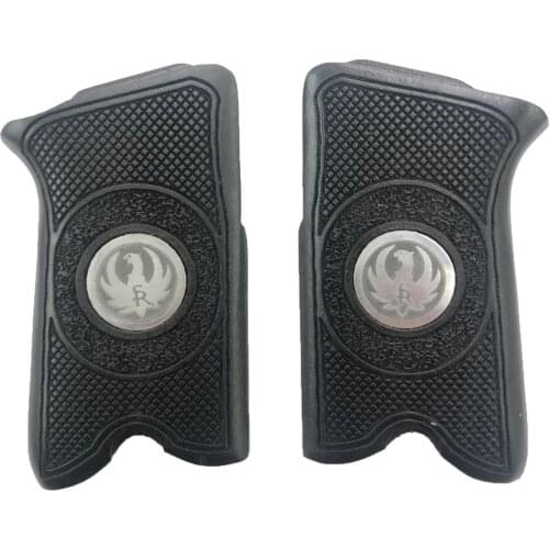 Ruger P85 Compatible Special Series Metal Laser Cut Black Wooden Grip Mod6